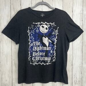 Disney Nightmare Before Christmas Jack Skellington Short Sleeve Crew T-Shirt